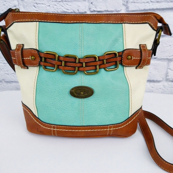 b.o.c. Handbags - B.O.C Color Block Leather Crossbody Bag